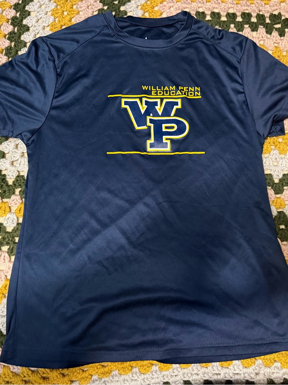 William Penn Education WP Navy Athletic Tee